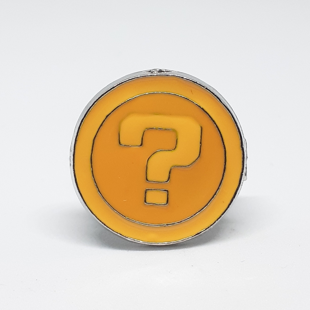 Mario coin enamel pin brooch